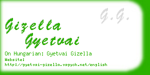 gizella gyetvai business card